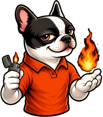 The Home Pros fireplace mascot